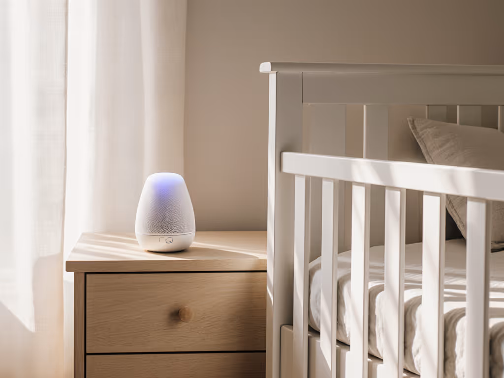 white_noise_machine_placed_at_safe_distance_from_crib